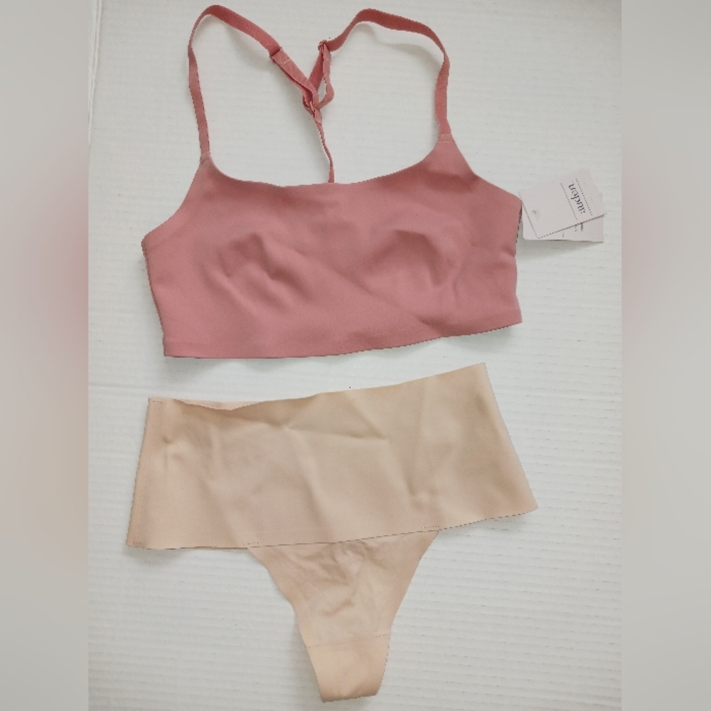 New SPANX, Auden No Lines Set! Bralette Sz XS, Thong Panty Sz S